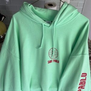 Mint Saint Pablo Tour Hoodie / Miami Popup XL